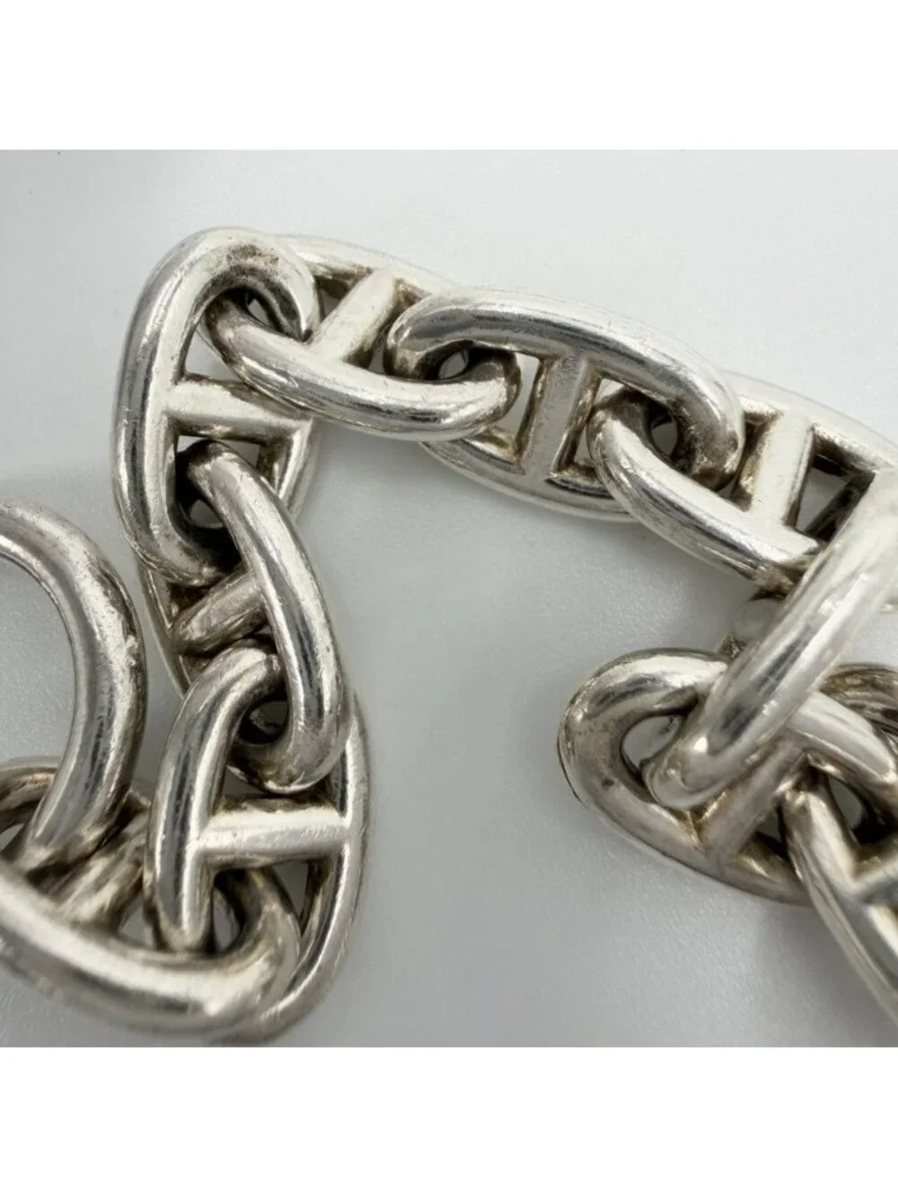 Hermes Bracelet Chaine D'ancre MM 15 Pieces Silver 925 Sterling